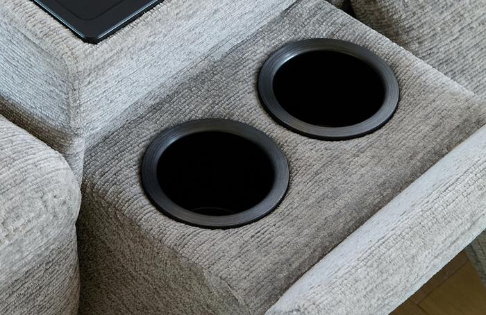 close up of 2 cup holders