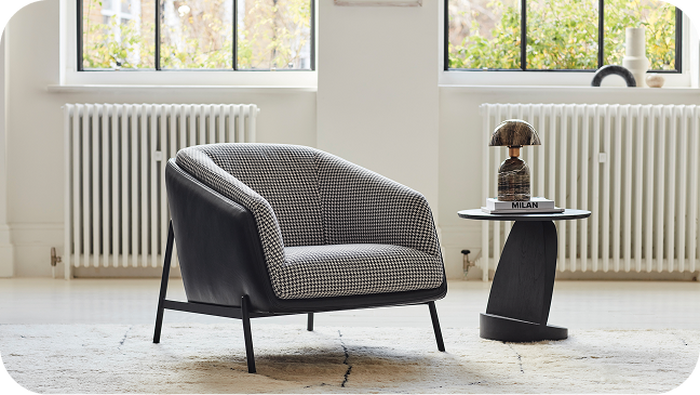 retro style accent chair