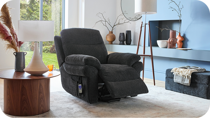 black recliner chair
