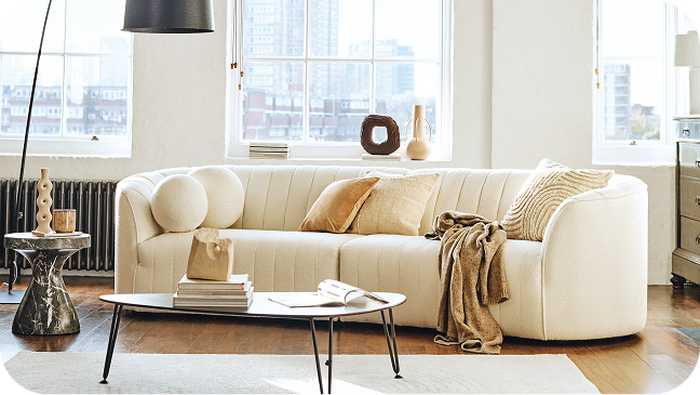 white sofa