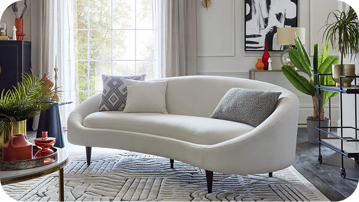 white sofa