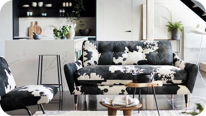 white sofa