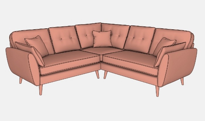 Corner sofa illustration