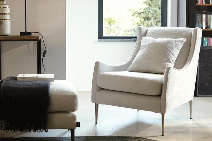 Grand Designs Dulwich Boucle Accent Chair in natural