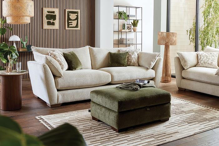 Grand Designs Dunstable 4 Seater Sofa in natural