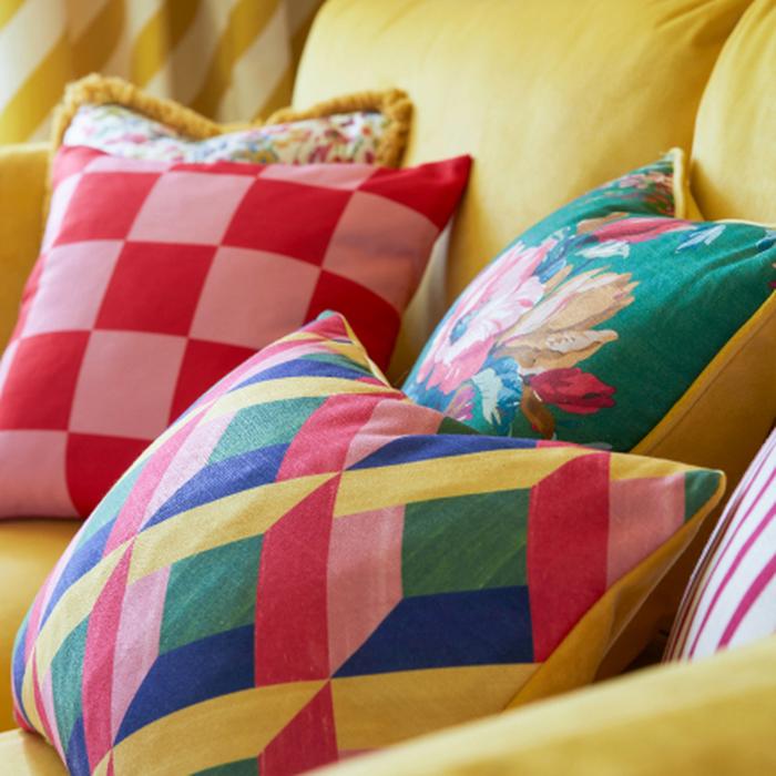 Decorating your home on a budget scatter cushions Sophie Robinson