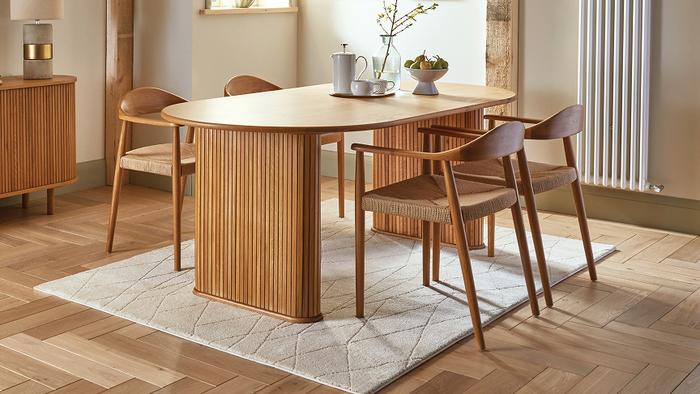 Cosma oak dining set