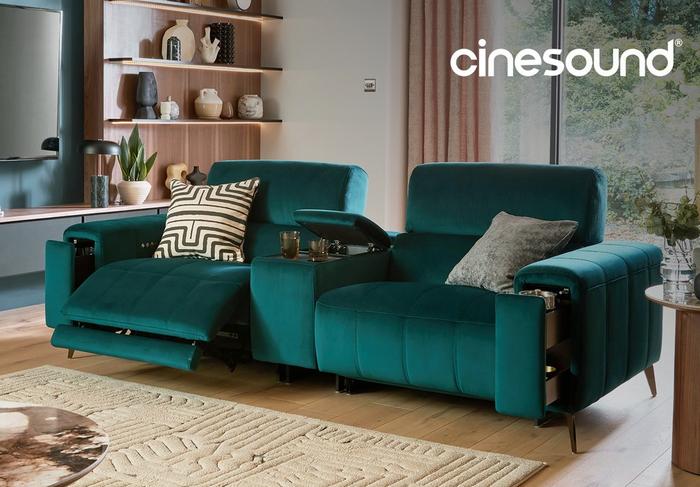 Showcase recliner sofa