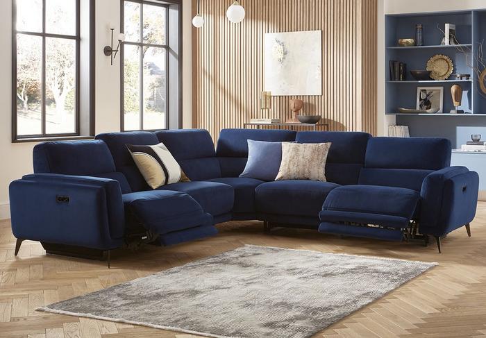 San Antonio velvet recliner sofa