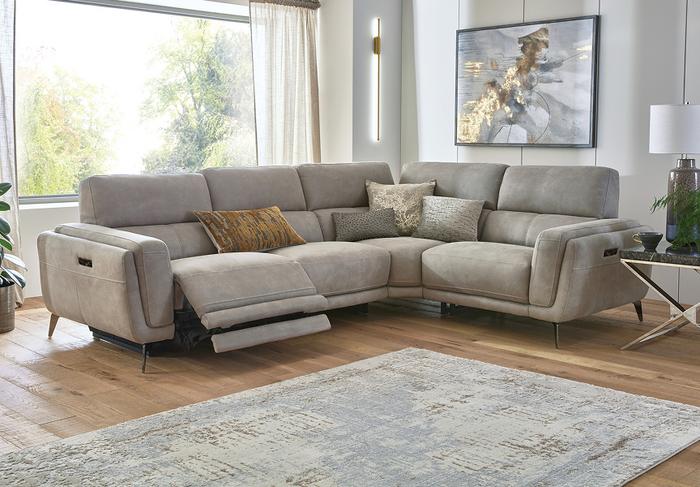 San Mateo recliner sofa in stone