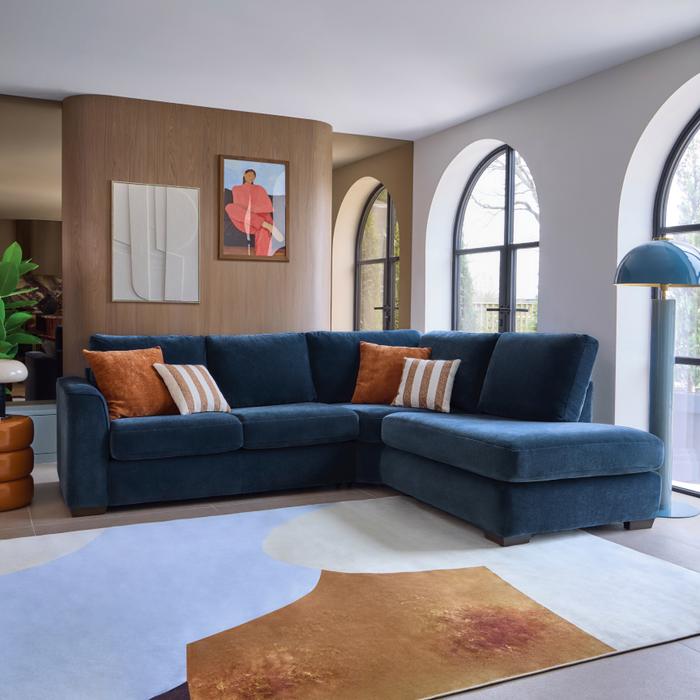 Resilience Ravina corner sofa in midnight