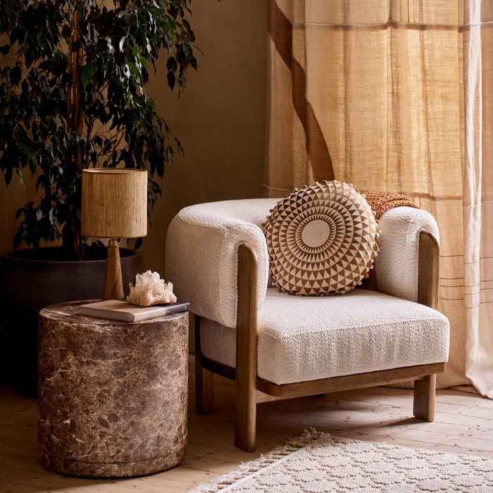 Biophilic design with amalie accent chair