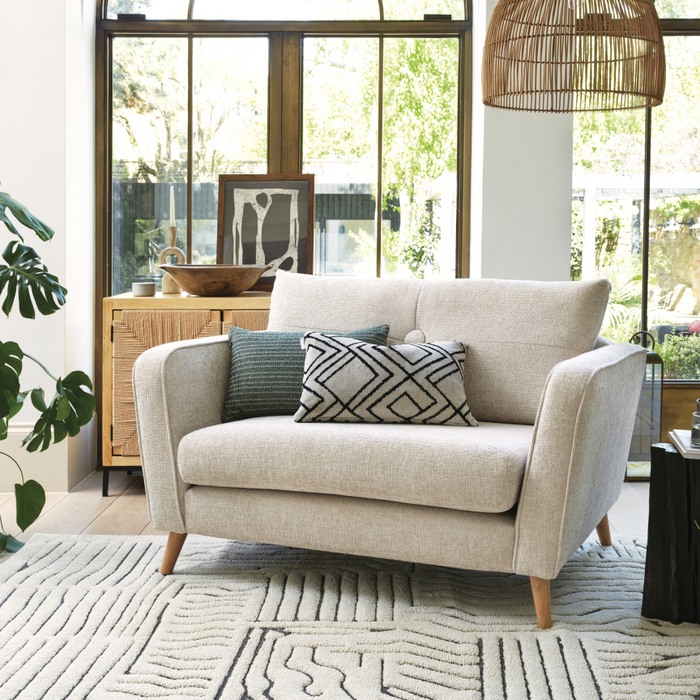 Biophilic design with carlisle cuddler sofa