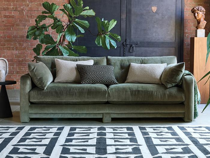 Fabric sofa buying guide with French connection Molten sofa