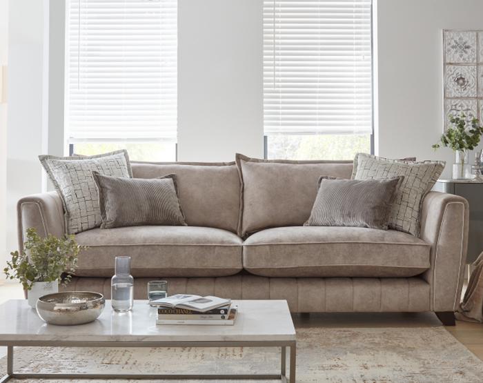 Homemover hub with Cherished sofa in oatmeal 