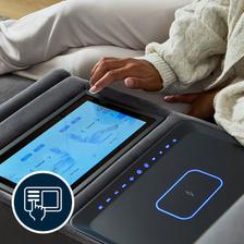 Person using a touchscreen