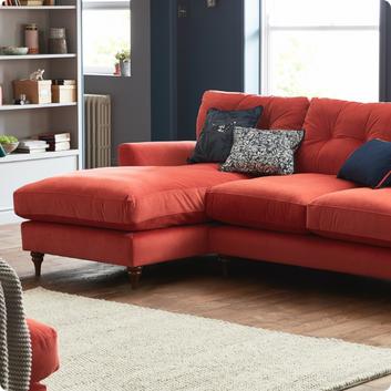 joules fabric corner sofa