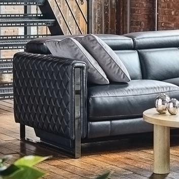 DFS Hackney - Graphite  Leather sofa living room, Modern leather