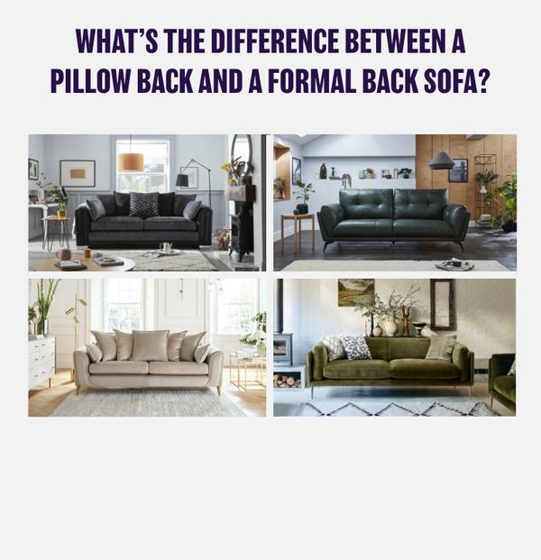 Style quiz luxe pillow or formal back sofas
