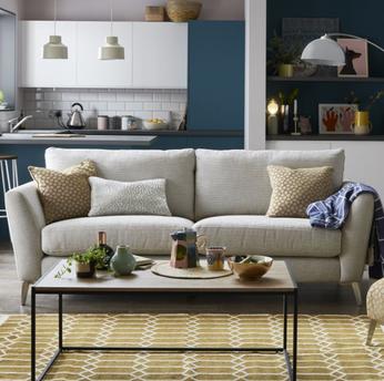 House Beautiful Libby Sofa with Serafina rug