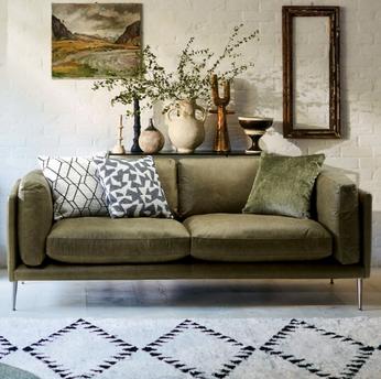 Grand Designs Amersham Leather Sofa