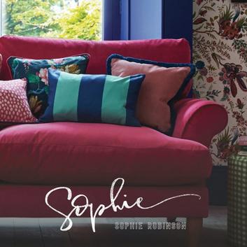 sophie robinson scatter cushions on wakehurst sofa
