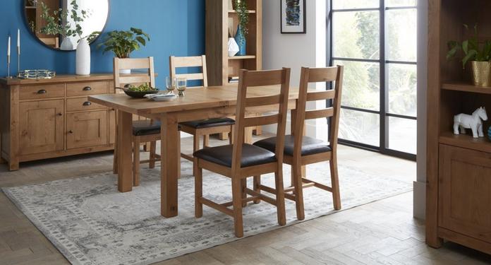 Dfs dining table and deals 6 chairs