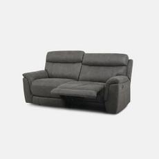 Dark grey power plus recliner sofa