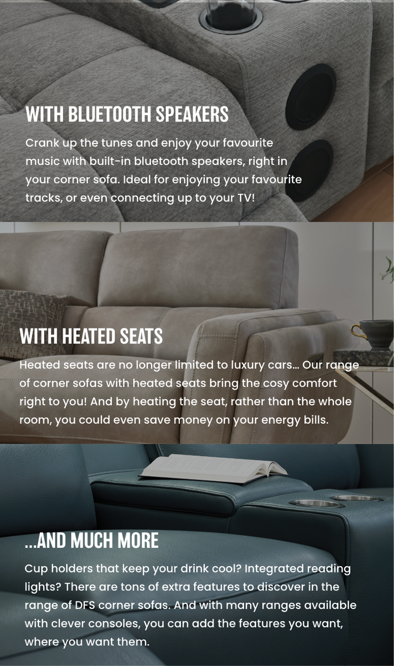 corner sofas with clever design features