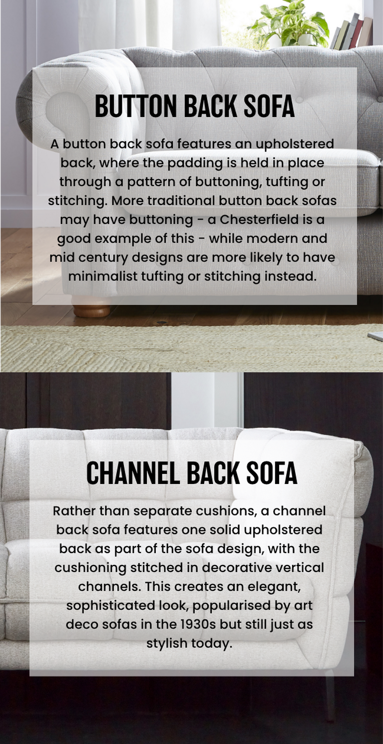 Sofa Back Style Guide Pillow Vs Formal Back Sofas DFS