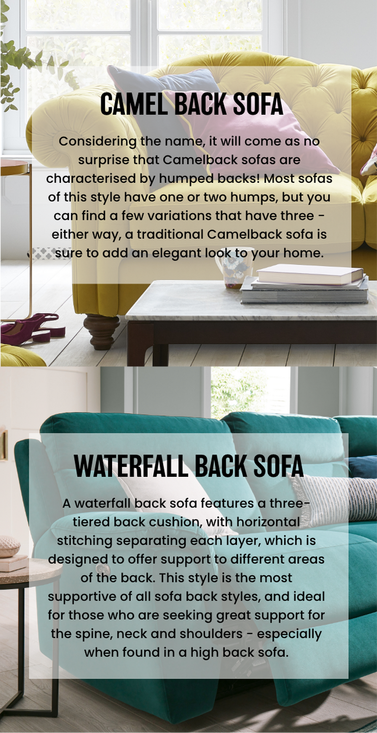 Sofa Back Style Guide Pillow Vs Formal Back Sofas DFS