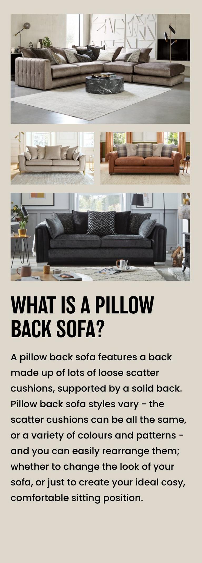 Pillow Back Sofas