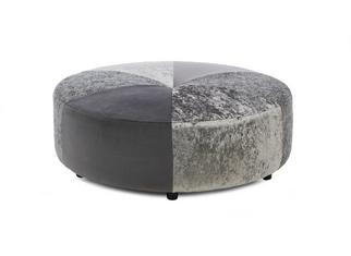 Emelia Pattern Round Footstool