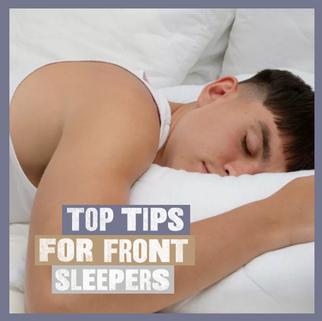 sleep hub top tips for front sleepers