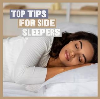 sleep hub top tips for side sleepers