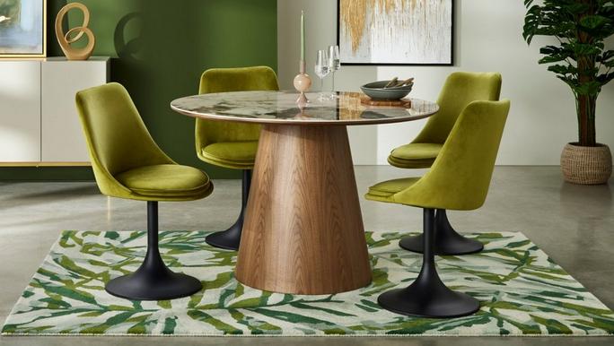 Round table and chairs for small space new arrivals