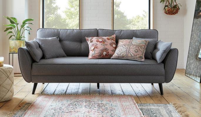 French Connection Zinc Sofa with Strutt Rug