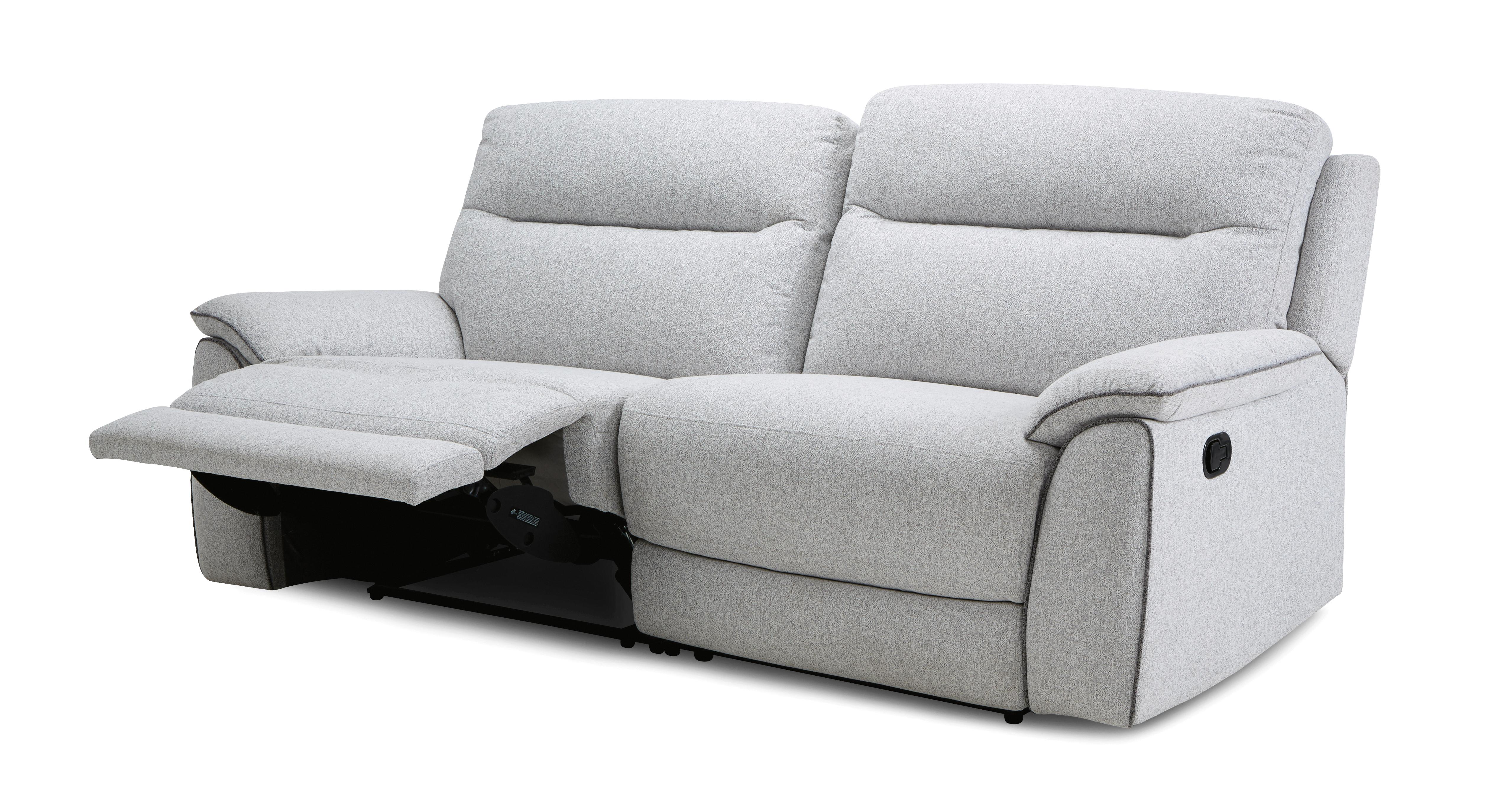 aart 3 seater manual recliner sofa