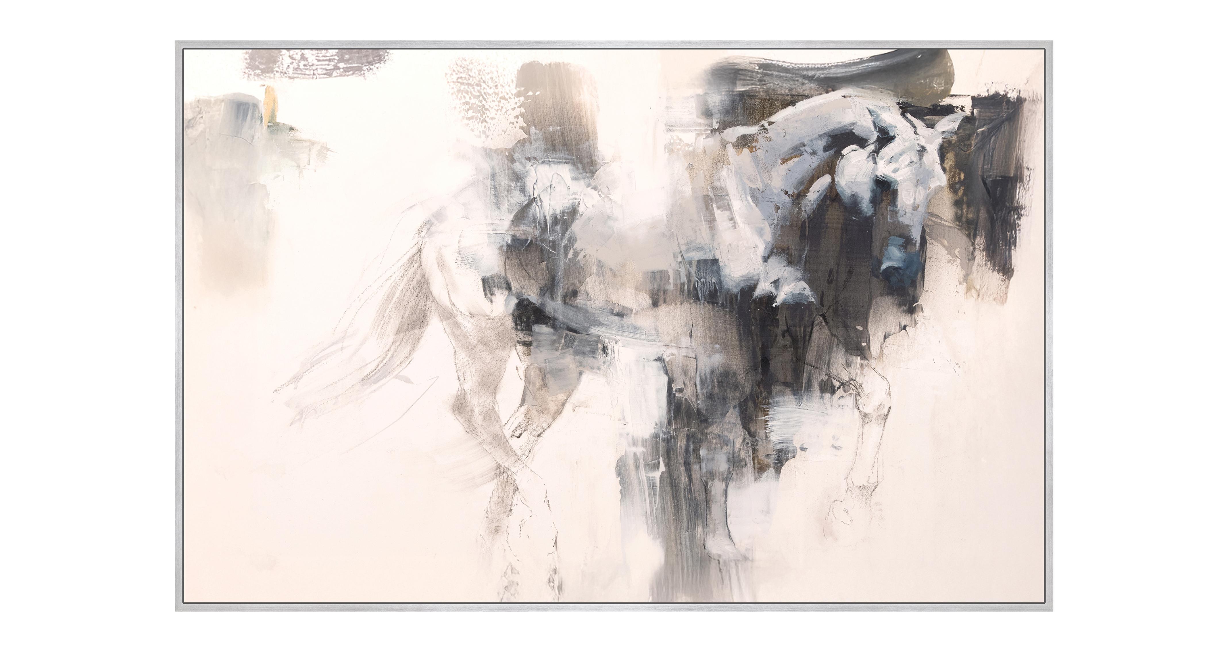 Abstract Horse Canvas Art Work 90 Cmx 140 Cm | DFS