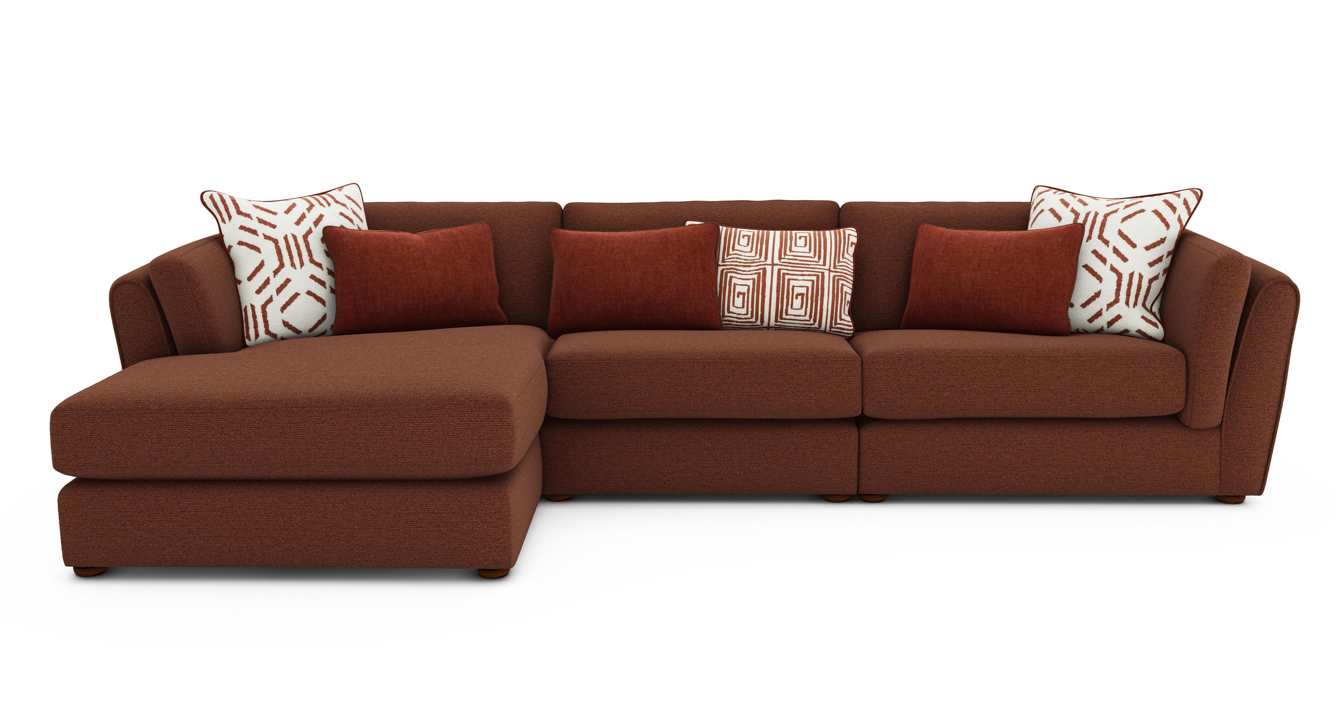 Left Hand Facing Large Chaise Sofa