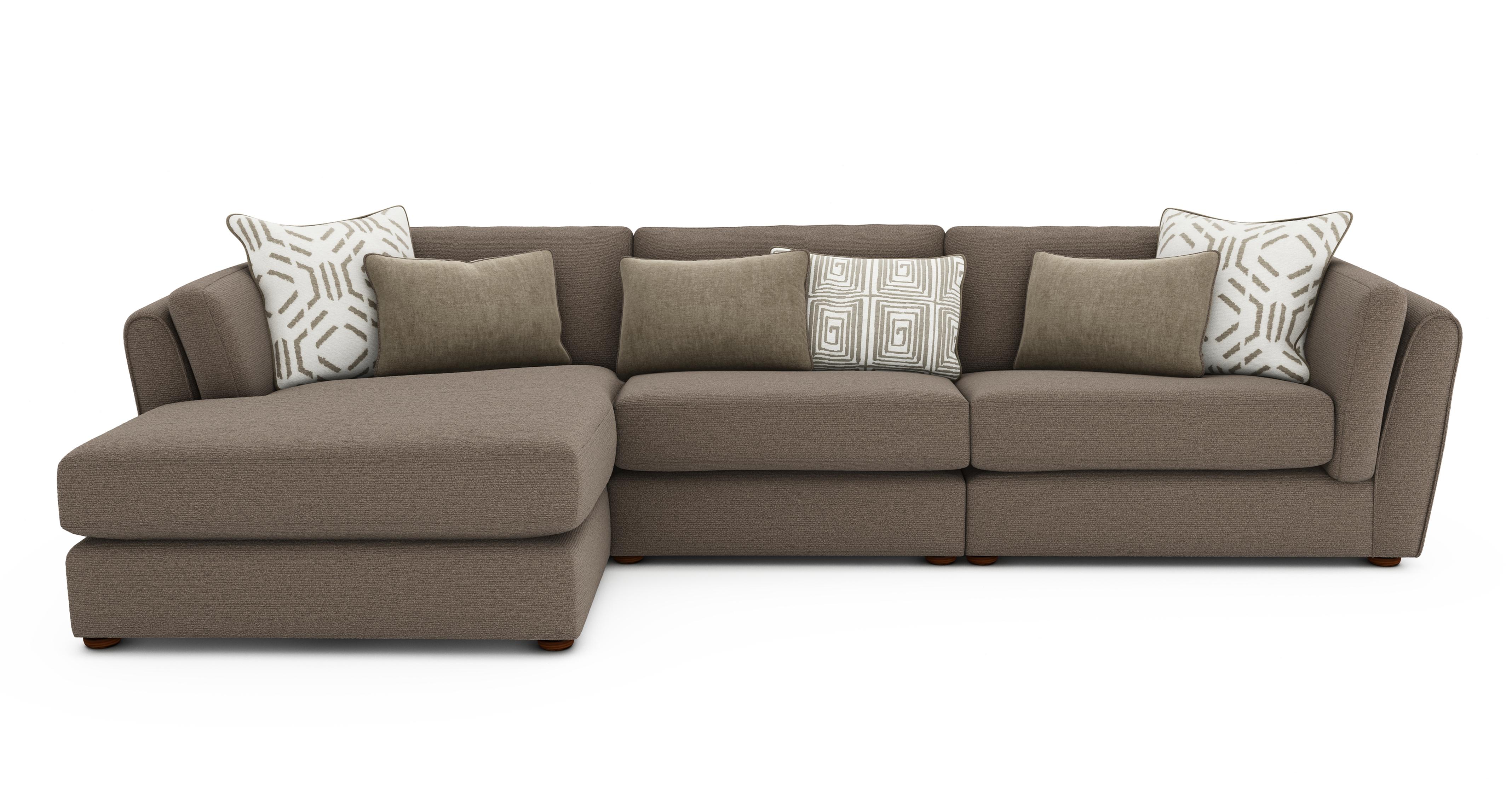 Left Hand Facing Large Chaise Sofa