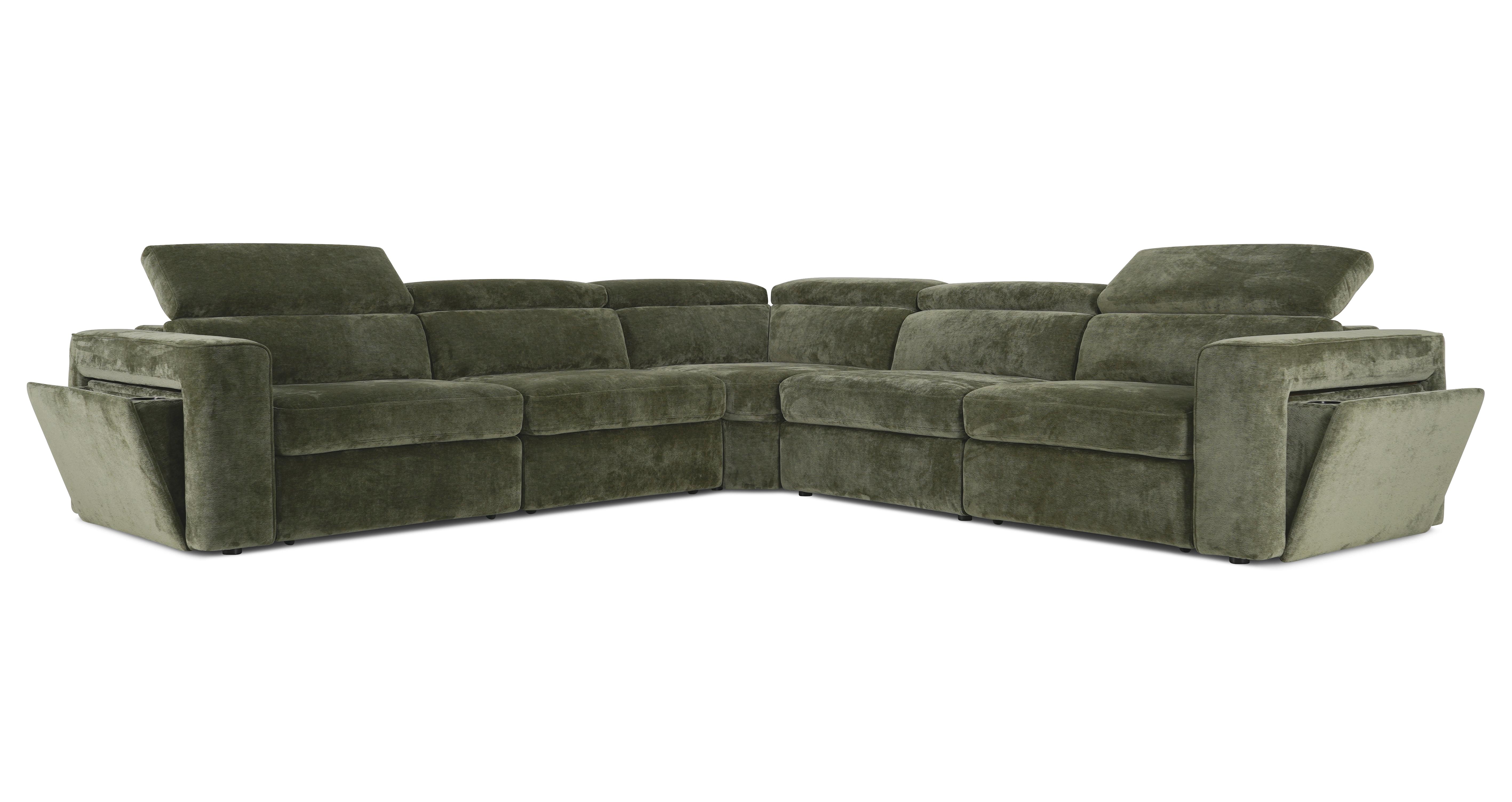 Adalee 3 Corner 3 Storage Motion Chaise in Eris Pine