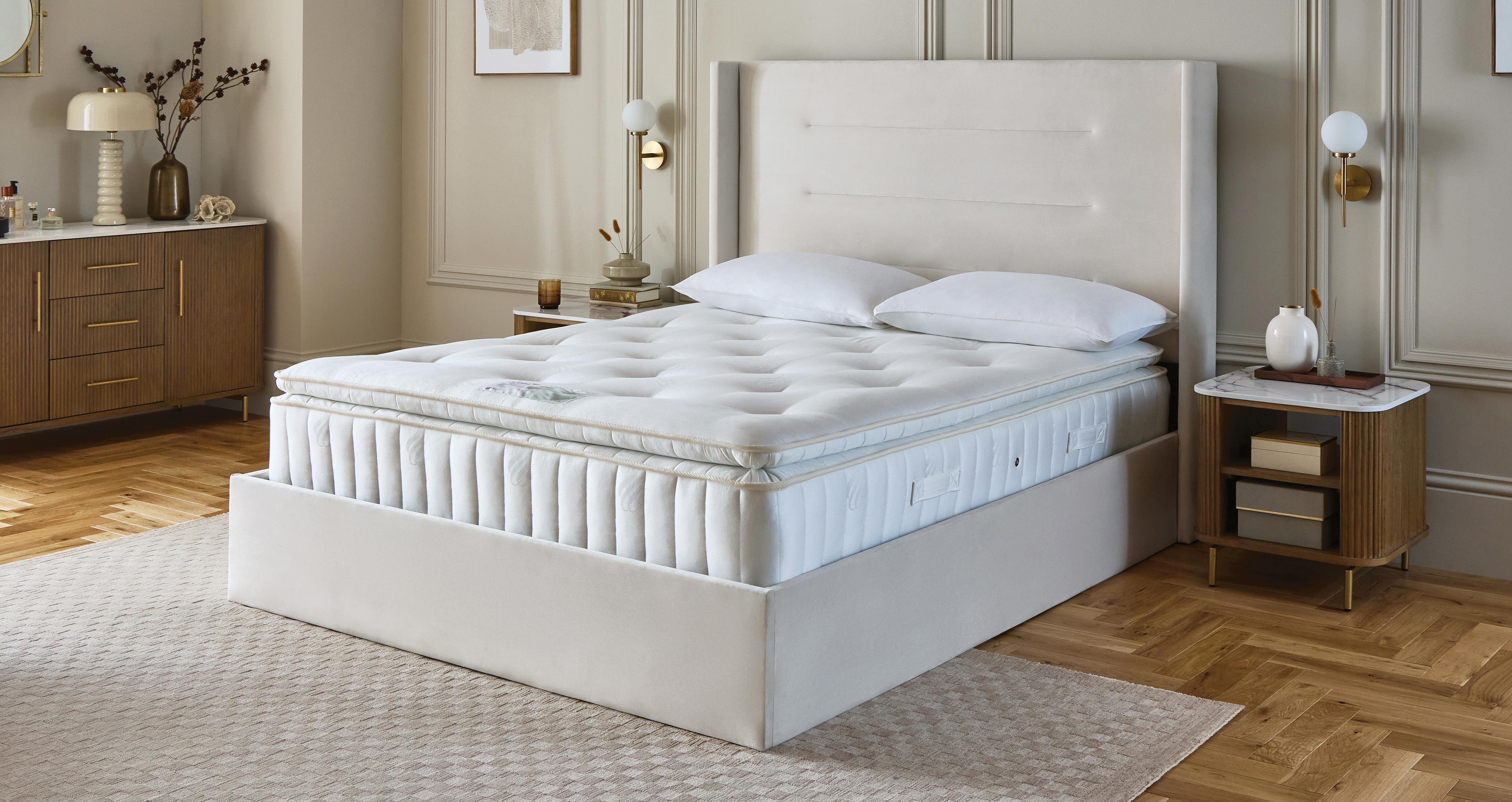 Adia-mattress Pillowtop Small Double (4ft) Mattress in Adia White