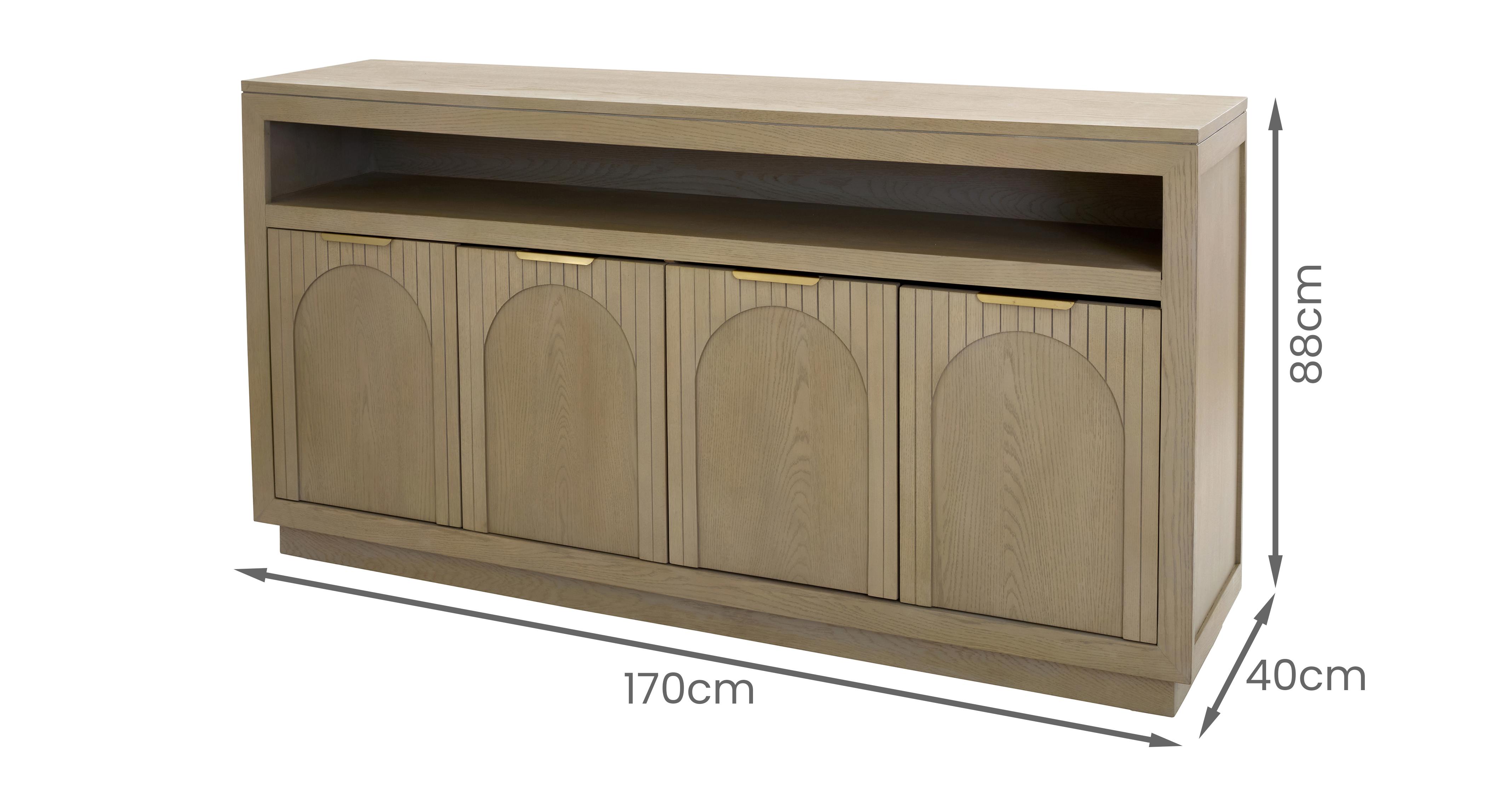 Agnes Sideboard in Agnes Grey Washed Oak Grey Washed Oak