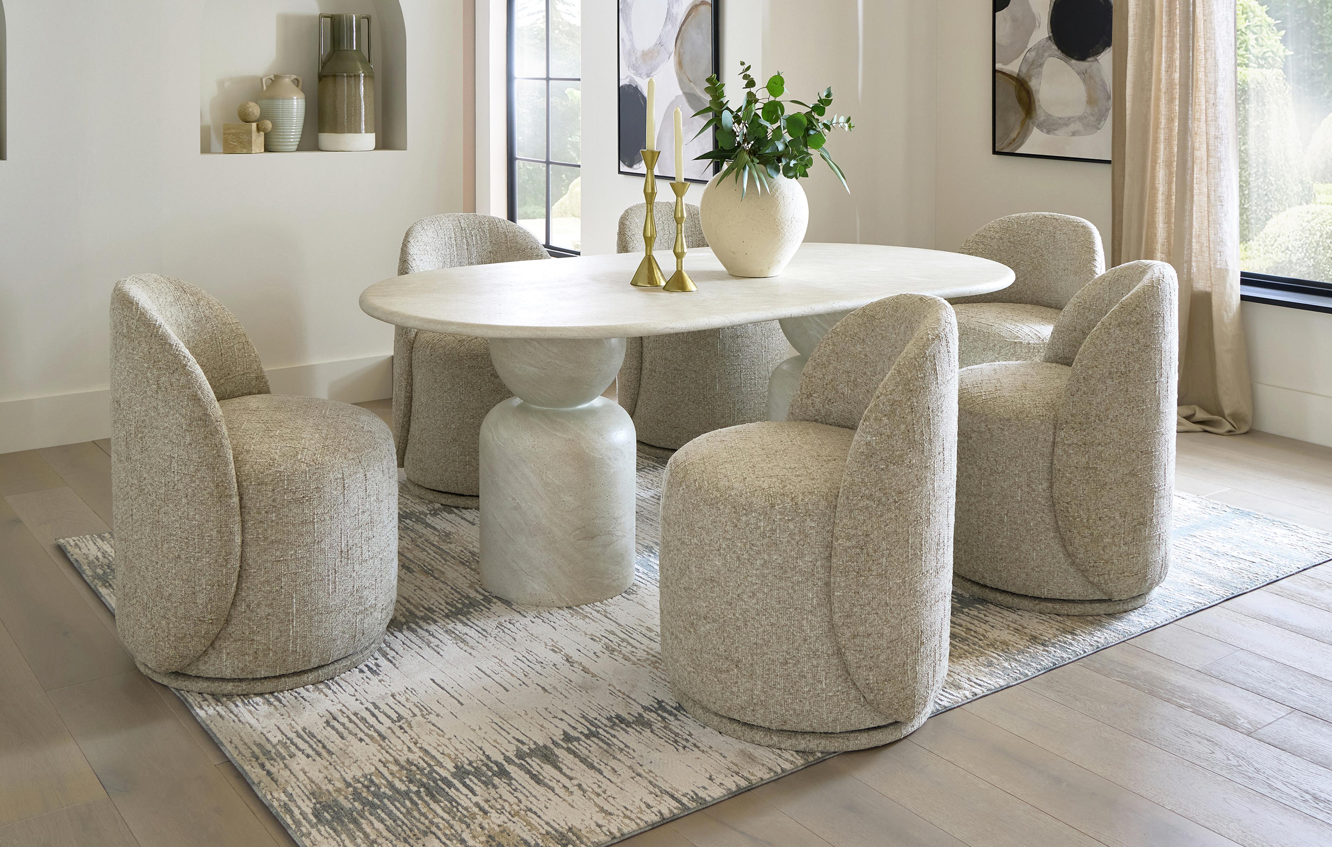 Large Dining Table and 6x Chairs