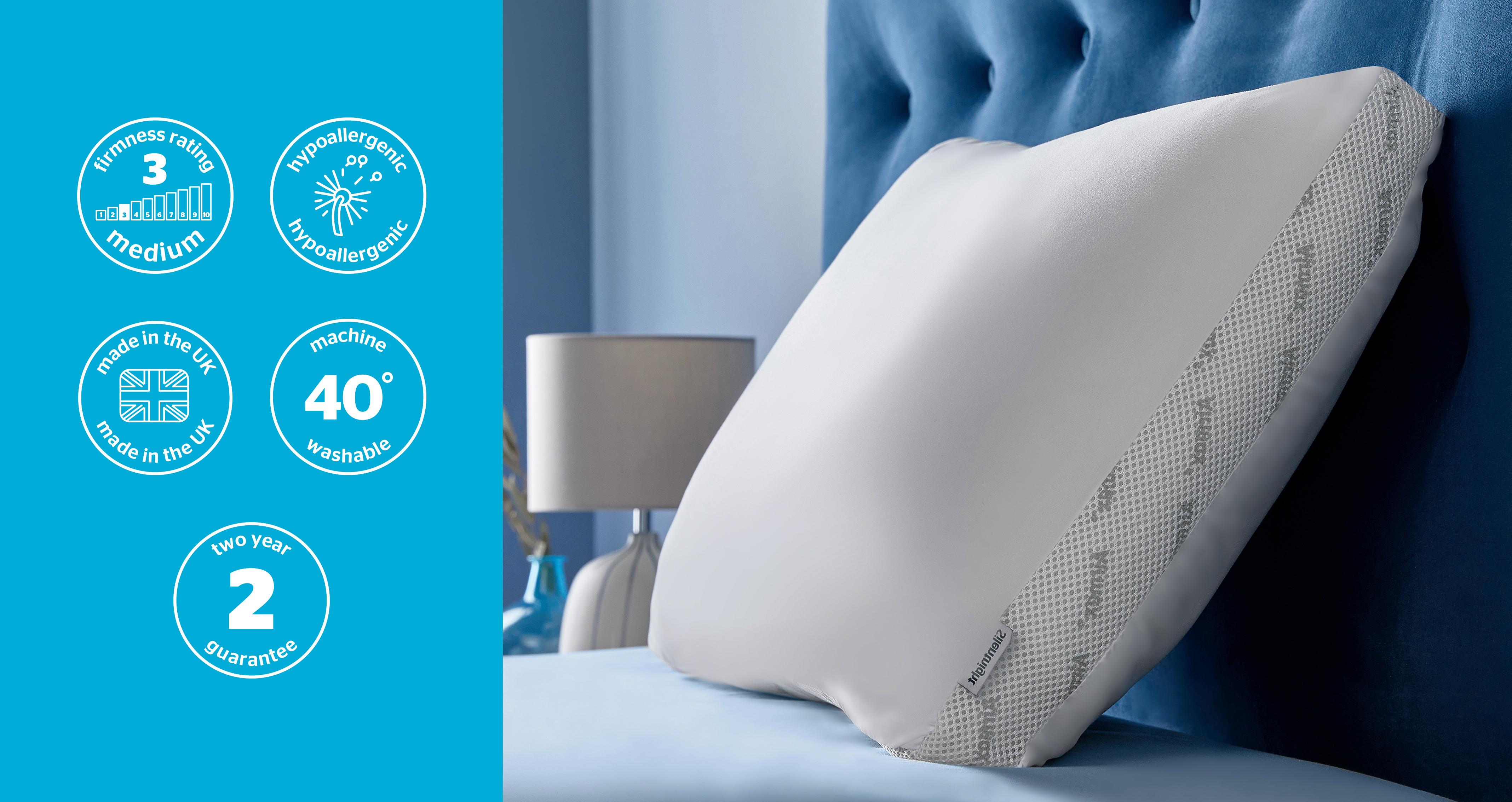 Silentnight-airmax-pillow Pillows and Super King Size Duvet Bundle in Airmax White White