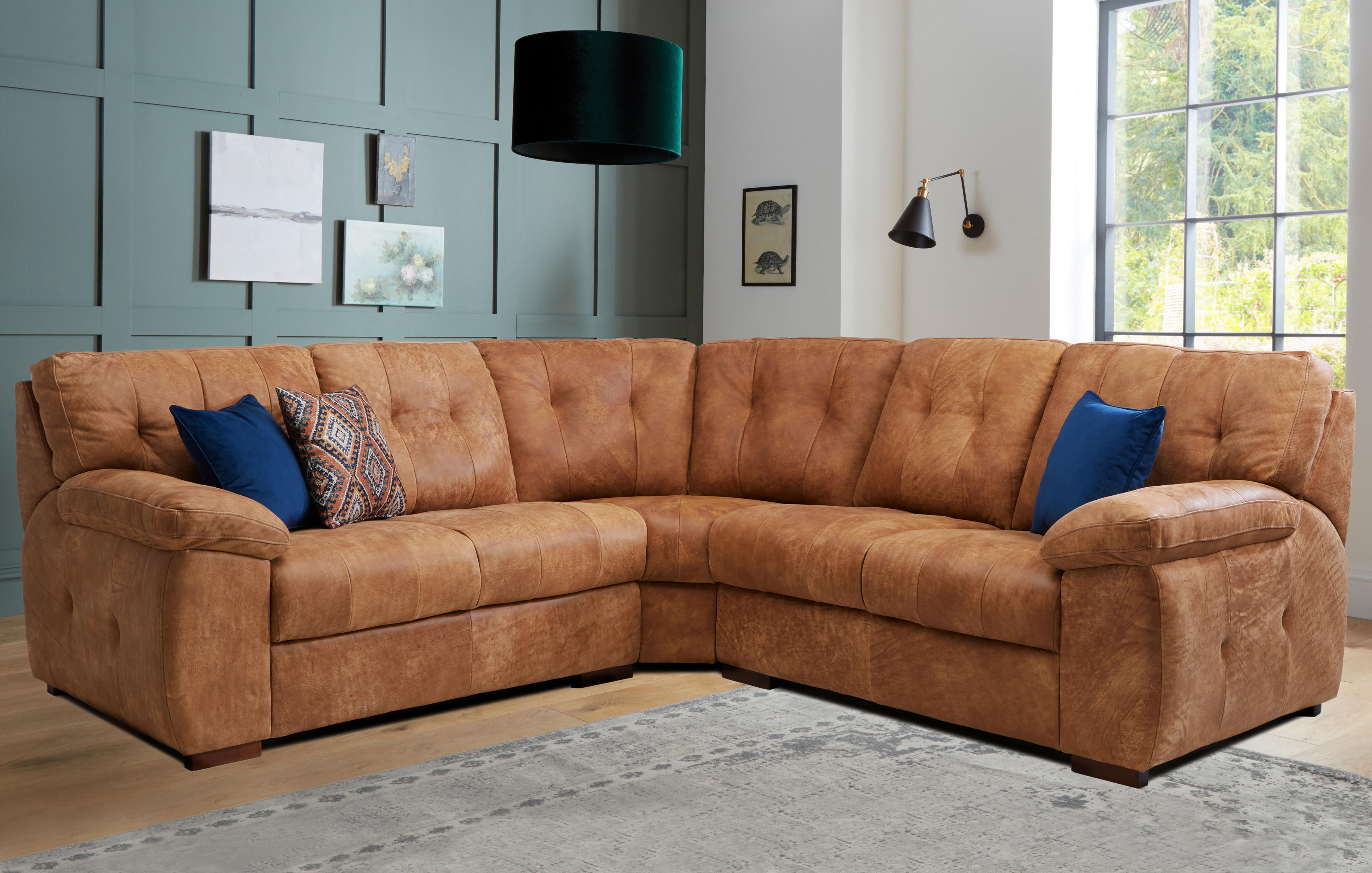 alfiler si puedes arpón Leather Corner Sofas That Combine Quality & Value | DFS