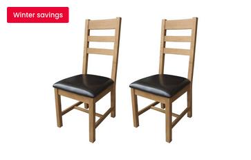 Set of 2 Ladderback Chairs