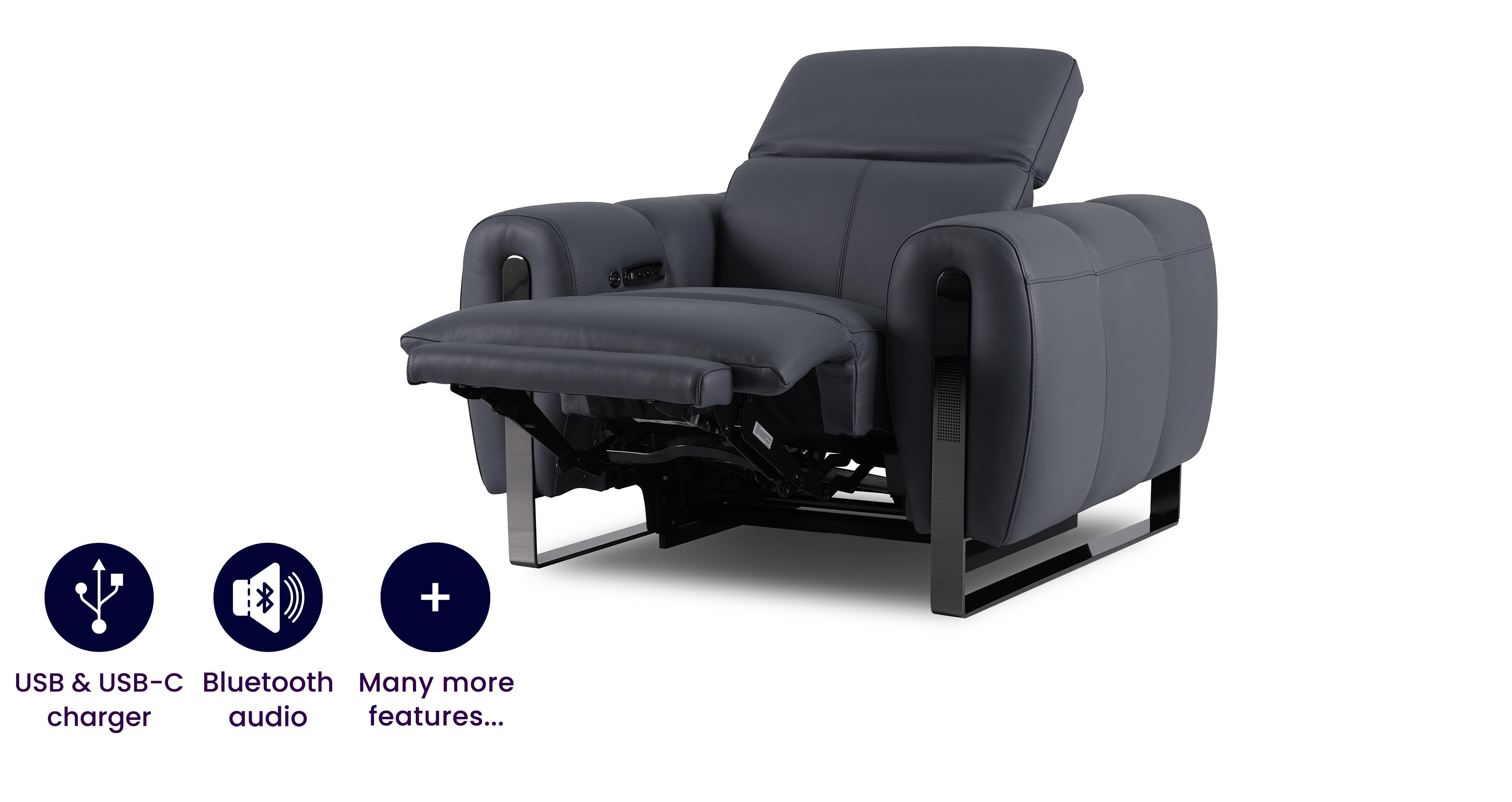 Power & Head Recliner Chair With Bluetooth, Speaker & Vibration