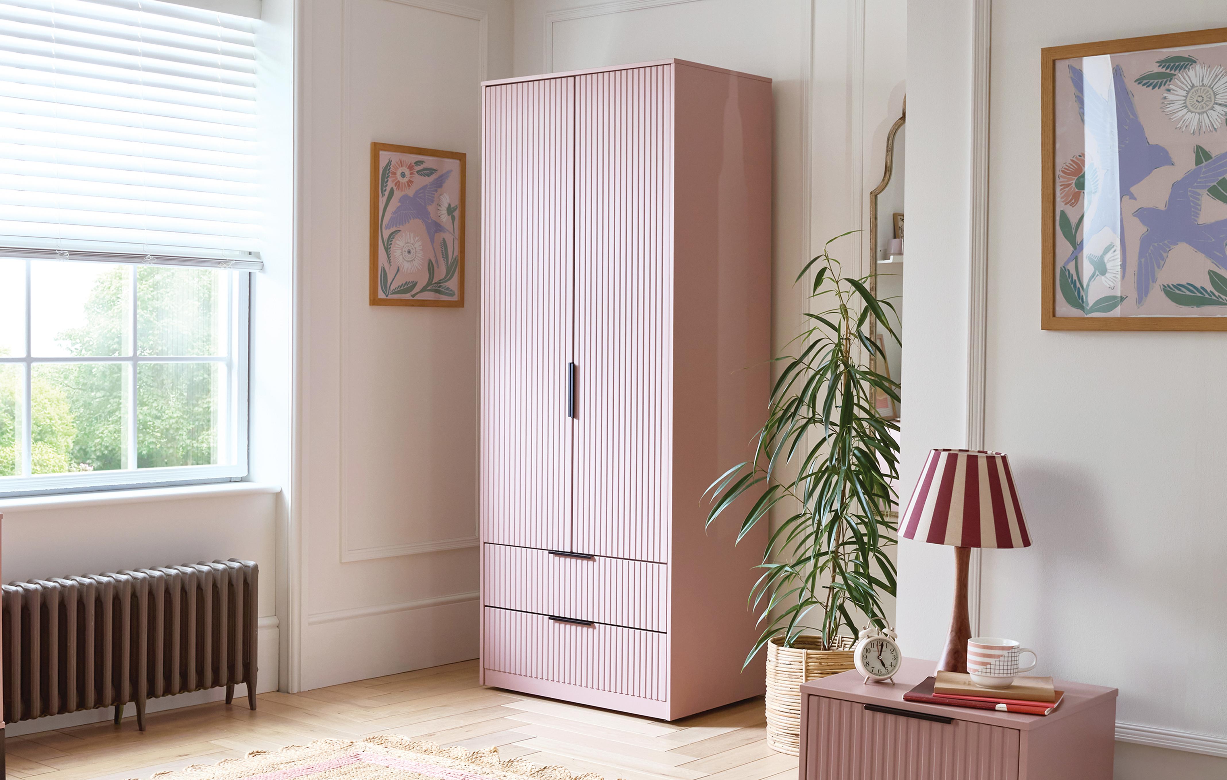 2 Door 2 Drawer Wardrobe